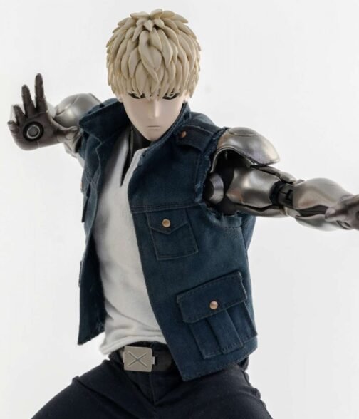 Threezero One Punch Man Blue Denim Vest - Image 2