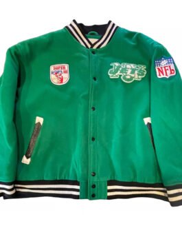 New York Jets Green Throwbacks Varsity Jacket