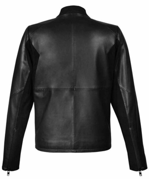 Tie Pilot Star Wars Imperial Leather Jacket with Patch - Image 2