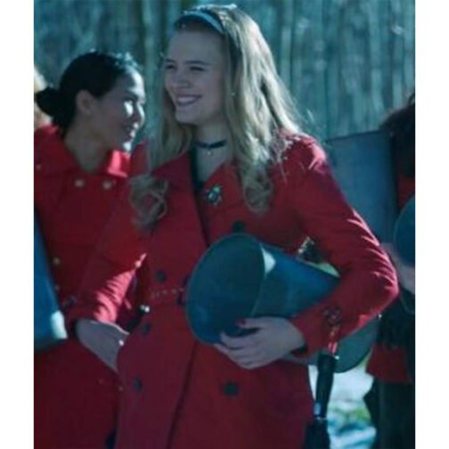 Riverdale Tiera Skovbye Red Coat - Image 8