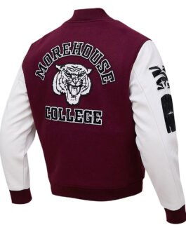 Tigers Morehouse College Varsity Maroon Jacket