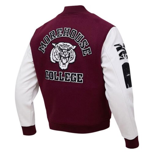 Tigers Morehouse College Varsity Maroon Jacket - Image 2