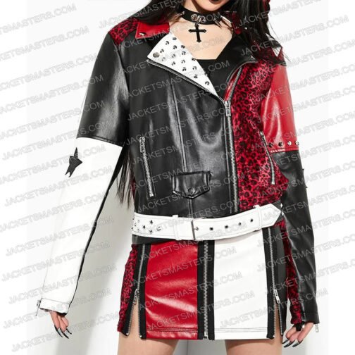 Morgan Taylor Campbell The Imperfects Red and Black Studded Jacket