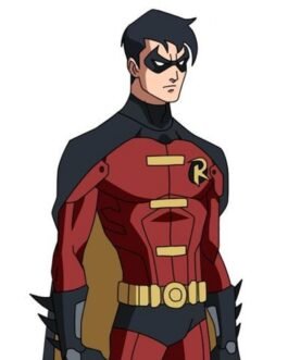 Batman Tim Drake Red and Black Jacket