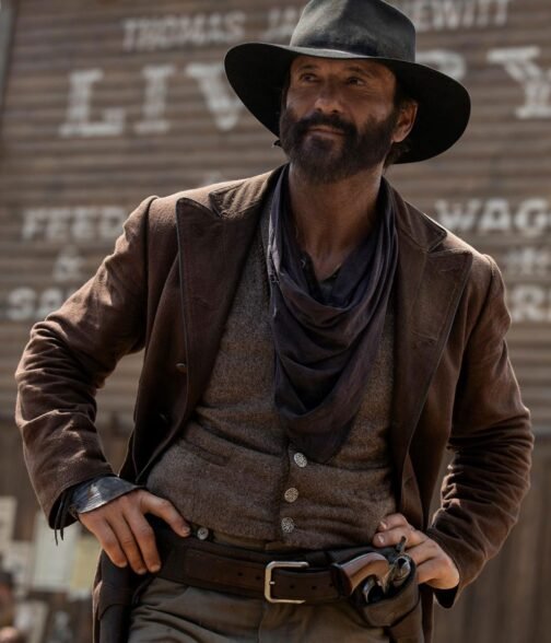 1883 Tim Mcgraw Wool Brown Coat - Image 2