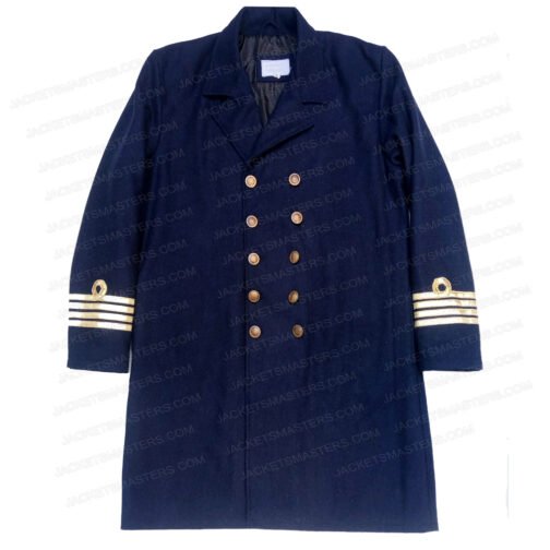 Bernard Hill Titanic Black Wool Coat