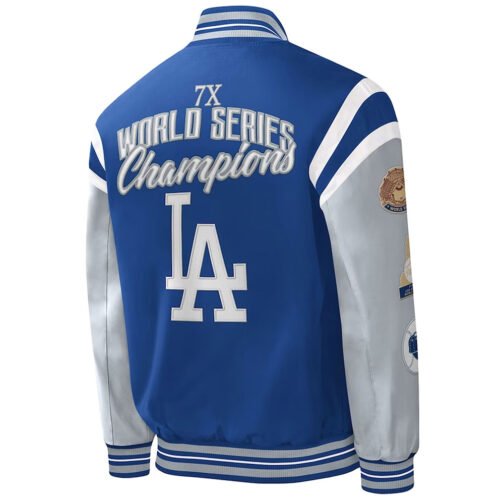 Title Holder LA Dodgers Royal and Gray Jacket - Image 2