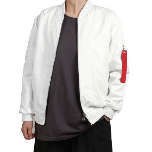 Team Walhalla Tokyo Revengers Bomber White Jacket - Image 3