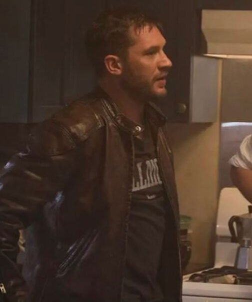 Venom Tom Hardy Cafe Racer Leather Jacket - Image 3
