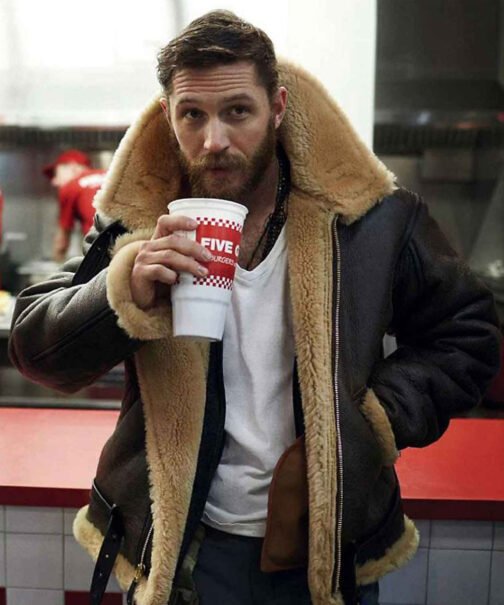 Tom Hardy Dunkirk Shearling Jacket - Image 2