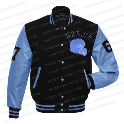 Eddie Brock Venom 2 Detroit Lions Varsity Jacket - Image 3