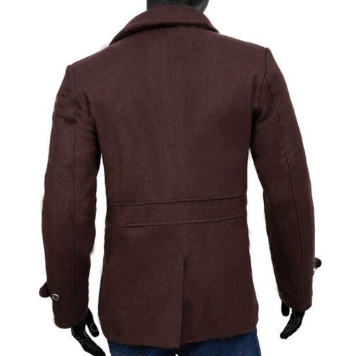 Loki Season 2 Tom Hiddleston Brown Wool Peacoat - Image 3