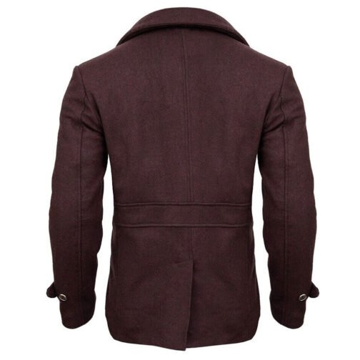 Loki Season 2 Tom Hiddleston Brown Wool Peacoat - Image 5