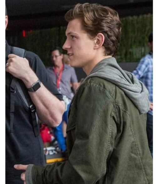 Spider-Man Homecoming Tom Holland Green Cotton Jacket - Image 4