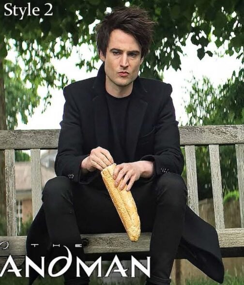 The Sandman Tom Sturridge Black Wool Coat - Image 7
