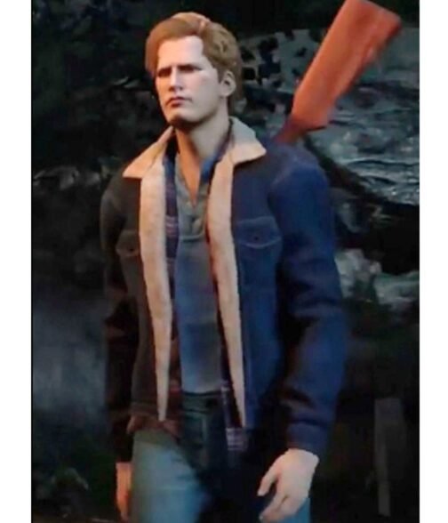 Tommy Jarvis Friday The 13th Shearling  Denim Jacket - Image 2