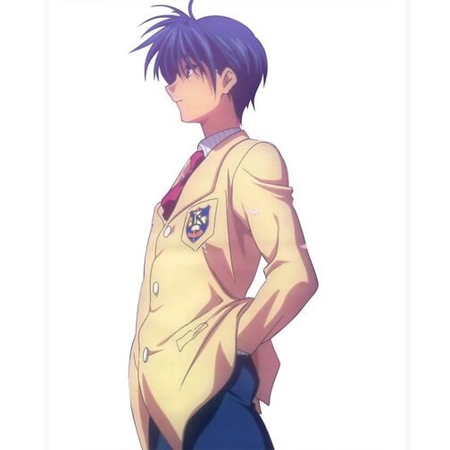 Tomoya Okazaki Clannad Off White High School Jacket - Image 7