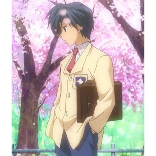 Tomoya Okazaki Clannad Off White High School Jacket - Image 2