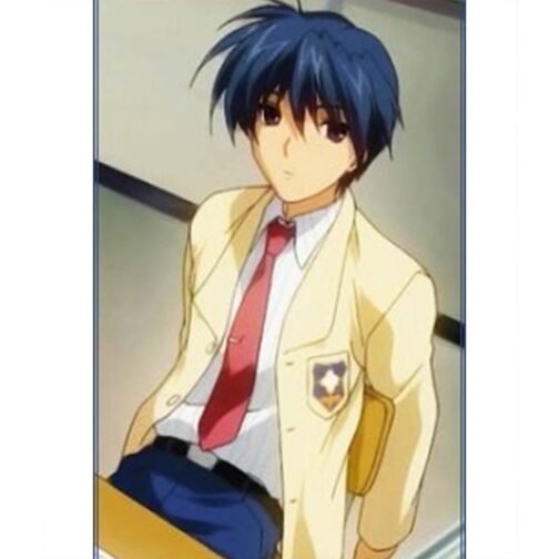 Tomoya Okazaki Clannad Off White High School Jacket - Image 8
