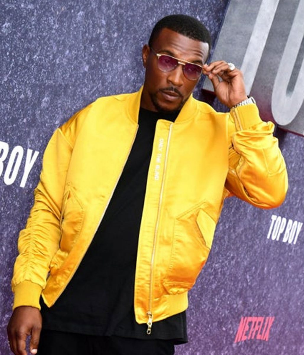 Ashley Walters Top Boy Season 3 Bomber Yellow Jacket - Image 5