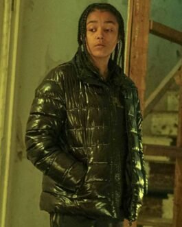 Top Boy Jasmine Jobson Black Puffer Jacket