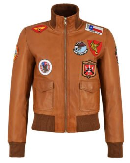 Navy Air Force Pilot Jet Fighter Leather Jacket