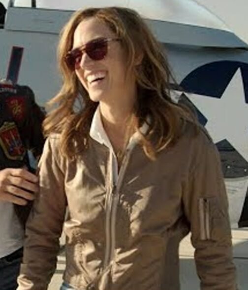 Jennifer Connelly Top Gun Maverick Brown Jacket - Image 6