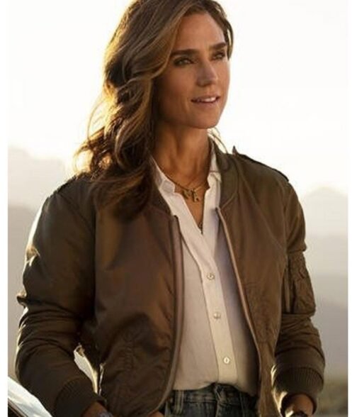 Jennifer Connelly Top Gun Maverick Brown Jacket - Image 8