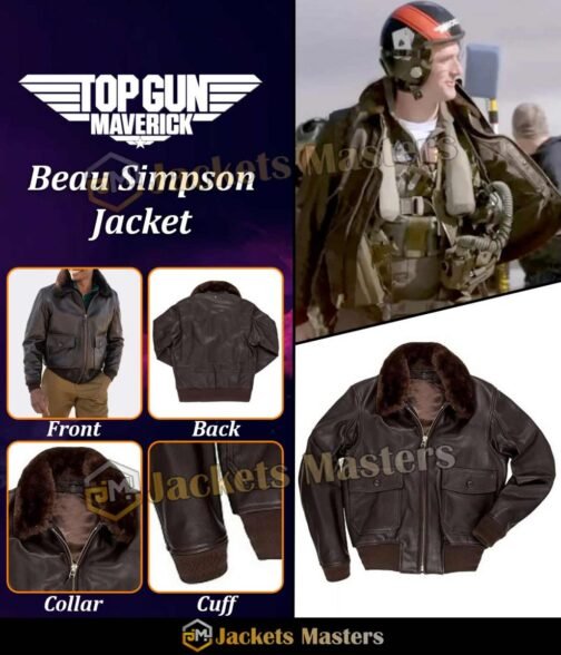 Jon Hamm Top Gun Maverick Flight A2 Leather Jacket - Image 5