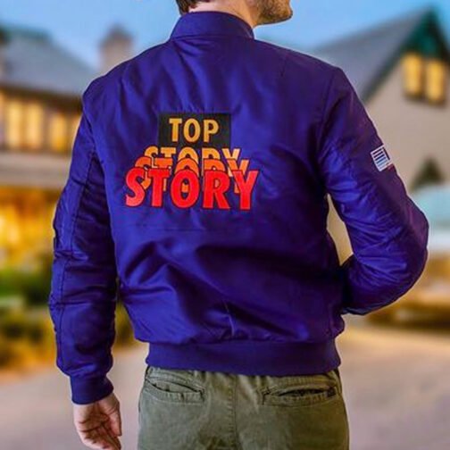 Scream Kenny Top Story Crew Bomber Jacket - Image 2