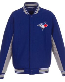 Toronto Blue Jays Accent Varsity Royal Wool Jacket