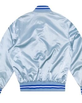 Toronto Blue Jays Baby Blue Varsity Satin Jacket