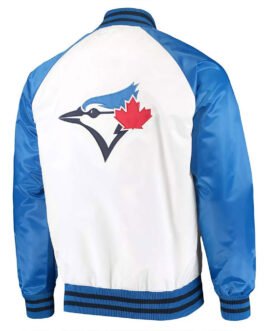 Toronto Blue Jays Clean Up Hitter White and Blue Jacket