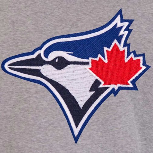 Toronto Blue Jays Varsity Gray and Navy Wool Jacket - Image 3