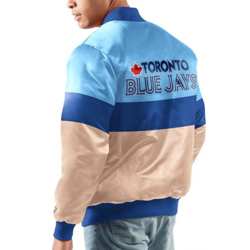 Toronto Blue Jays Powder Blue/Gold Tri-Color Jacket - Image 2