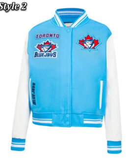 Retro Classic Rib Toronto Blue Jays Varsity Jacket