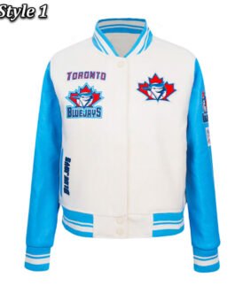 Retro Classic Rib Toronto Blue Jays Varsity Jacket