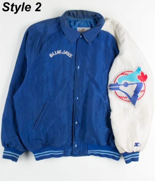 Toronto Blue Jays Retro 80’s Blue Jacket - Image 2