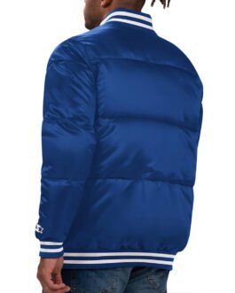 Toronto Maple Leafs Blue Bronx Bubble Jacket