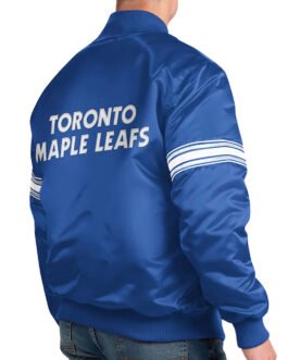 Toronto Maple Leafs Blue Pick & Roll Satin Jacket