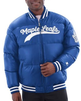 Toronto Maple Leafs Blue Bubble Jacket