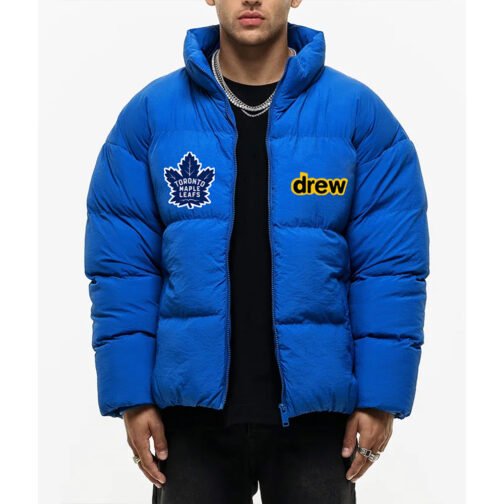 Justin Bieber Toronto Maple Leafs Puffer Jacket - Image 3