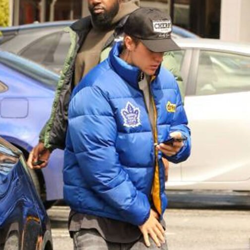 Justin Bieber Toronto Maple Leafs Puffer Jacket - Image 12