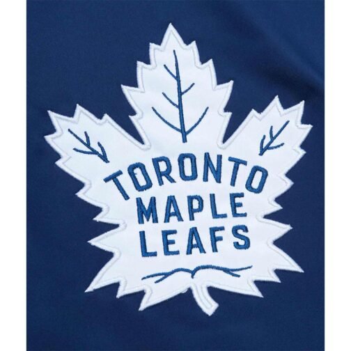 Toronto Maple Leafs Heavyweight Navy Satin Jacket - Image 3