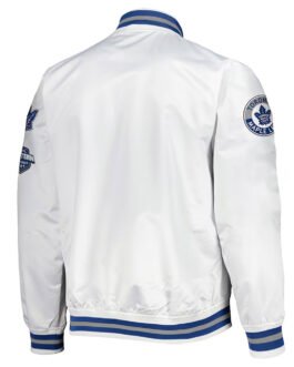 Toronto Maple Leafs Hometown White Satin Jacket