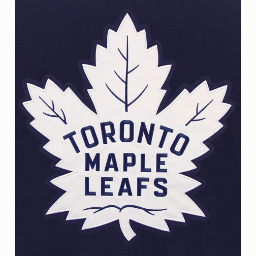 Toronto Maple Leafs Royal and White Varsity Jacket - Image 6