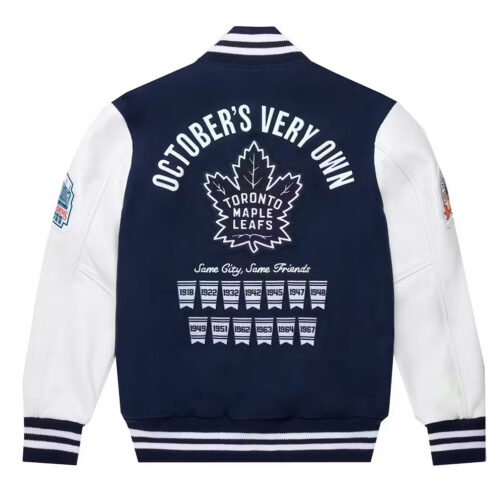 Toronto Maple Leafs OVO Varsity Jacket - Image 2