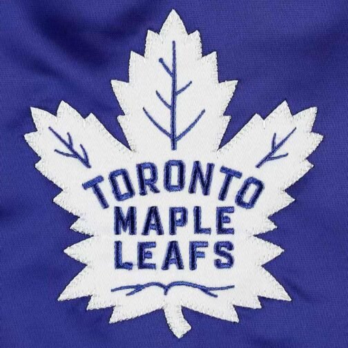 Blue Toronto Maple Leafs Pick & Roll Satin Jacket - Image 4