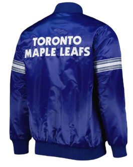 Blue Toronto Maple Leafs Pick & Roll Satin Jacket