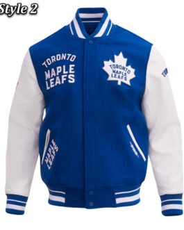 Toronto Maple Leafs Retro Classic Rib Varsity Jacket